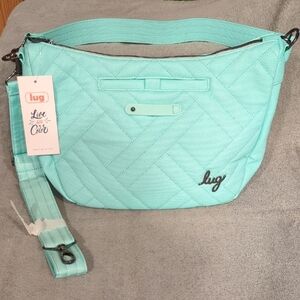 Lug Harmony Matte Luxe VL Messenger/Crossbody Bag-Aquamarine Blue-NWT